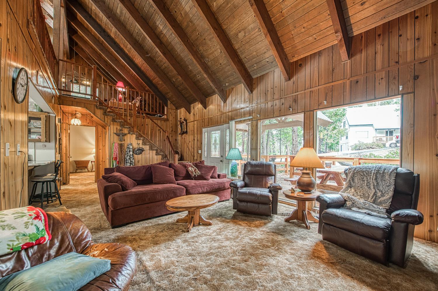 42303 Hanging Branch Road Shaver Lake, CA 93664 - Photo 10 of 39 a living room with furniture and a large window