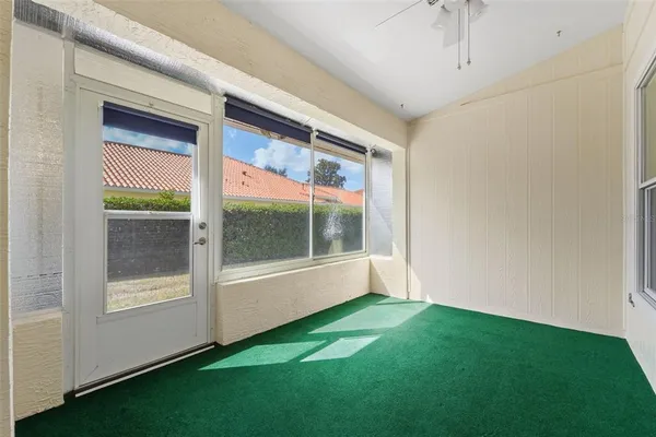 a view of an front door