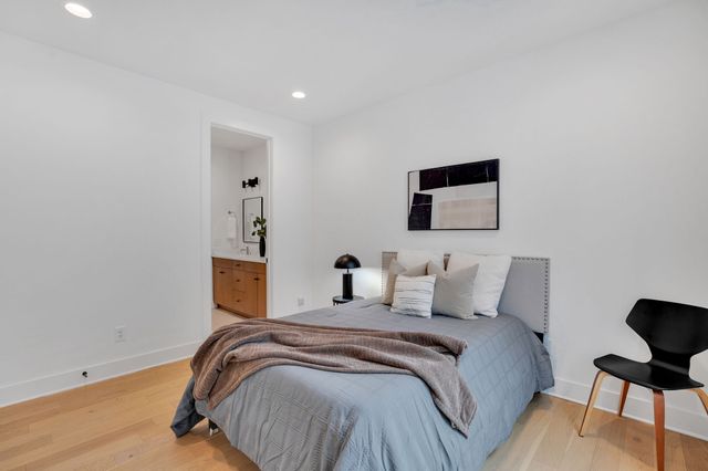 aerial view of a house with large windows