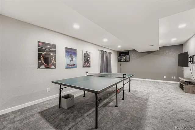 a room with furniture