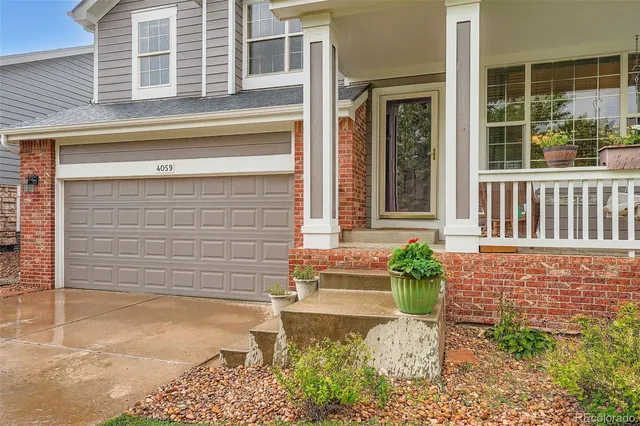 a front view of a house