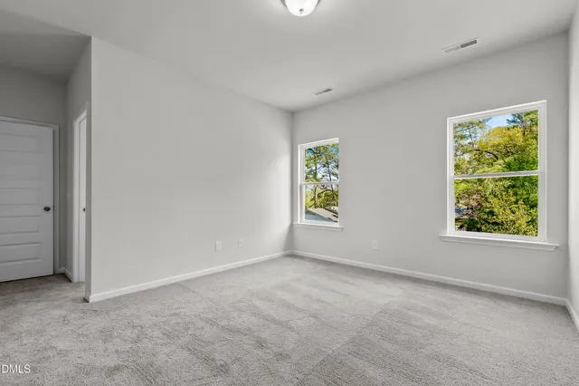 a view of small space with racks on the wall