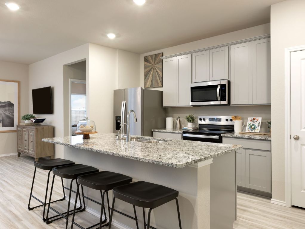 3310 Prairie Ramble Road Buda, TX 78610 - Photo 2 of 7 Photo is not of the actual home, but is an inspirational photo of builder’s model home and may depict options, furnishings, and/or decorator features that are not included