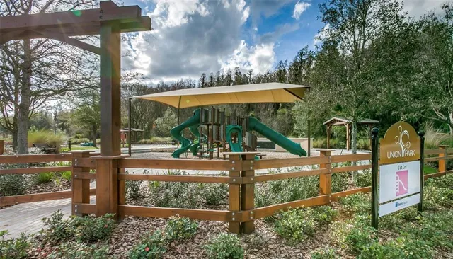 a view of a street with sitting area
