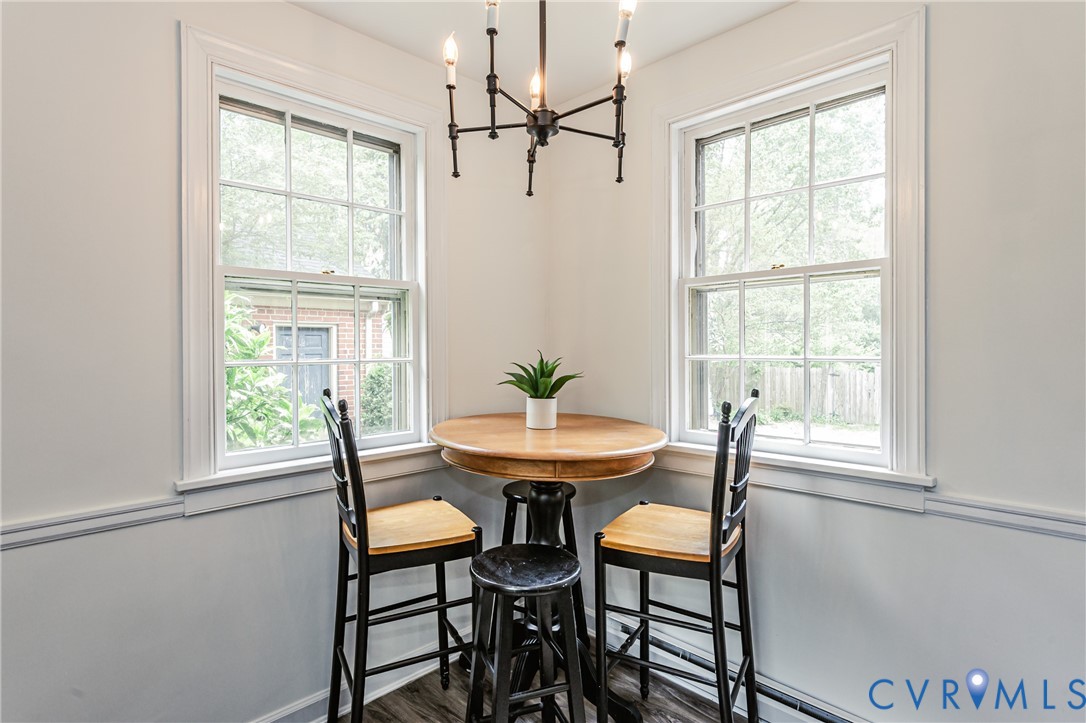 401 Caroline Street Ashland, VA 23005 - Photo 16 of 63 This corner dining area features two large windows