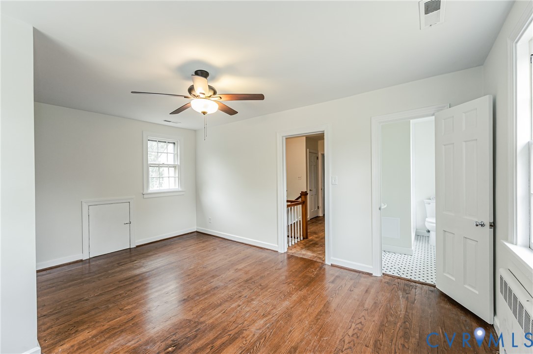 401 Caroline Street Ashland, VA 23005 - Photo 46 of 63 3rd bedroom 2nd level features rich hardwood floor