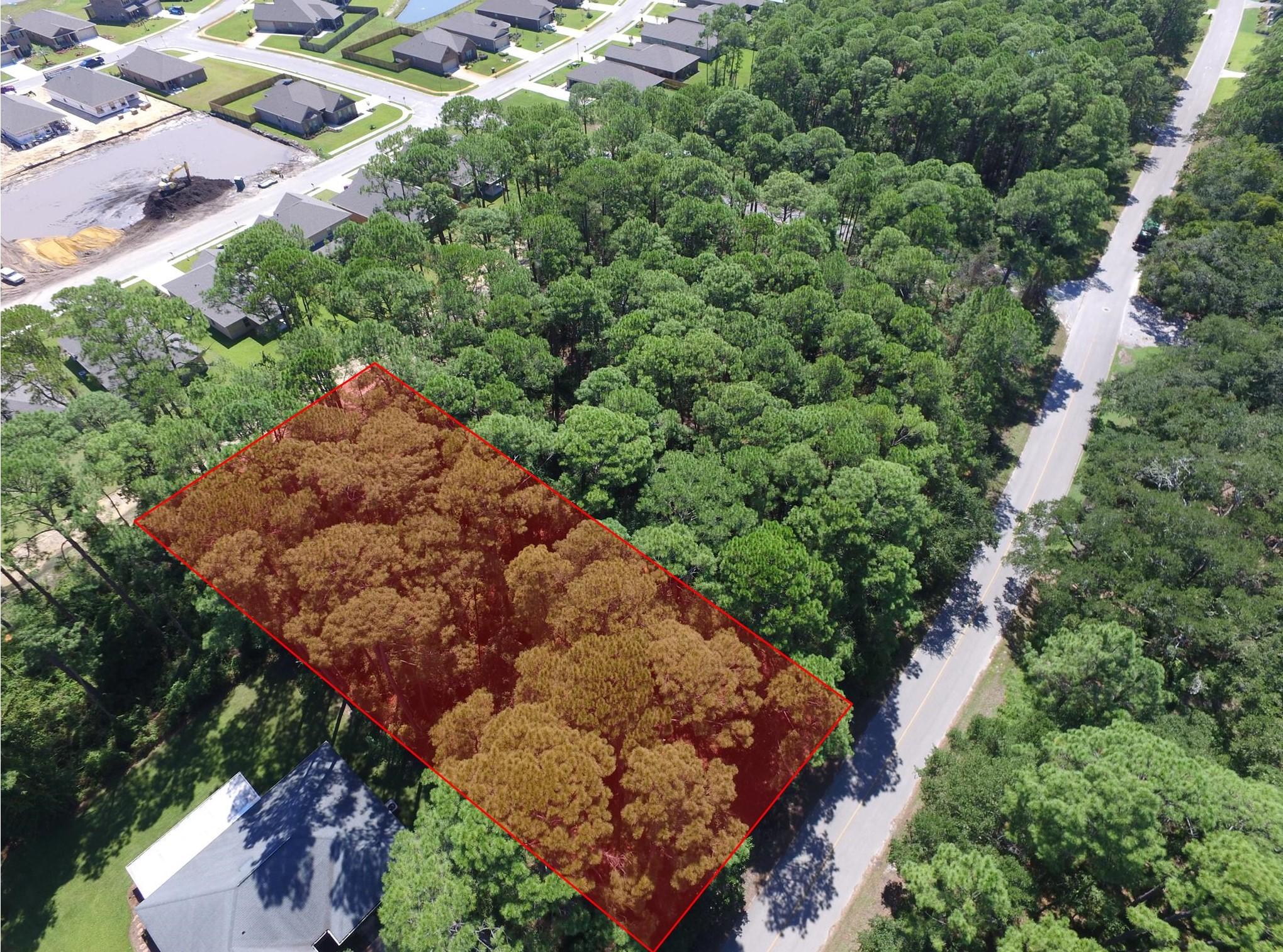 Lot 3 East Driftwood Point Road Santa Rosa Beach, FL 32459 - Photo 7 of 10 an aerial view of a forest with houses