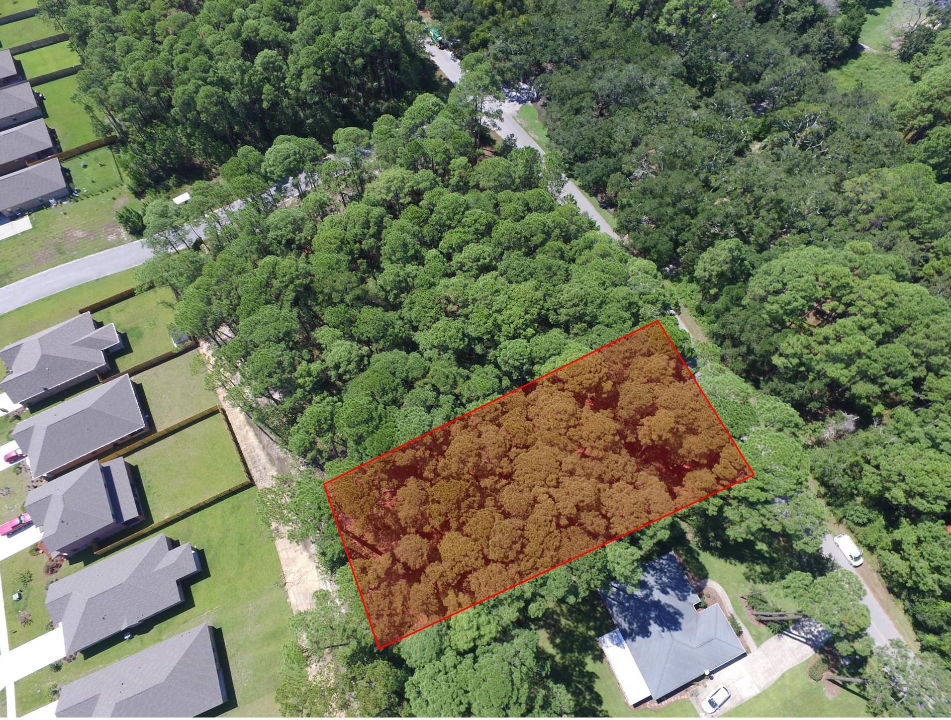 Lot 3 East Driftwood Point Road Santa Rosa Beach, FL 32459 - Photo 8 of 10 an aerial view of a house with a yard