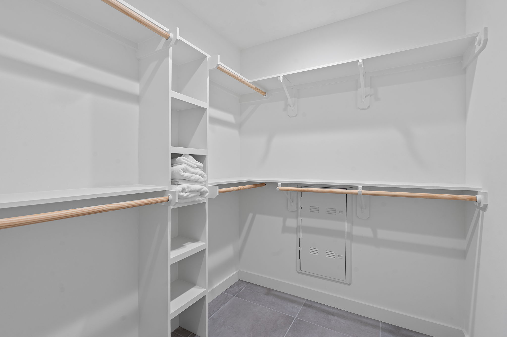 84 East Avenue, Unit 1801 Austin, TX 78701 - Photo 12 of 28 Spacious walk-in closet with custom built-in shelving