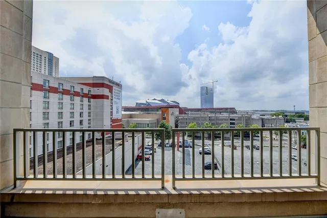 a view of outdoor space with seating area