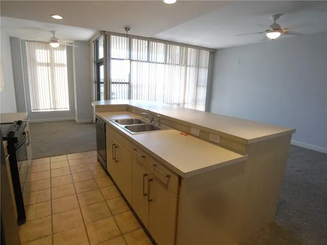 a view of a city with tall buildings