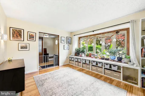 a room with furniture and a window