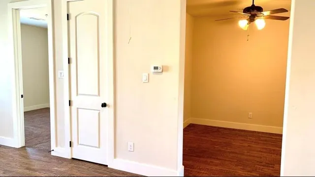 a view of a bathroom with a shower