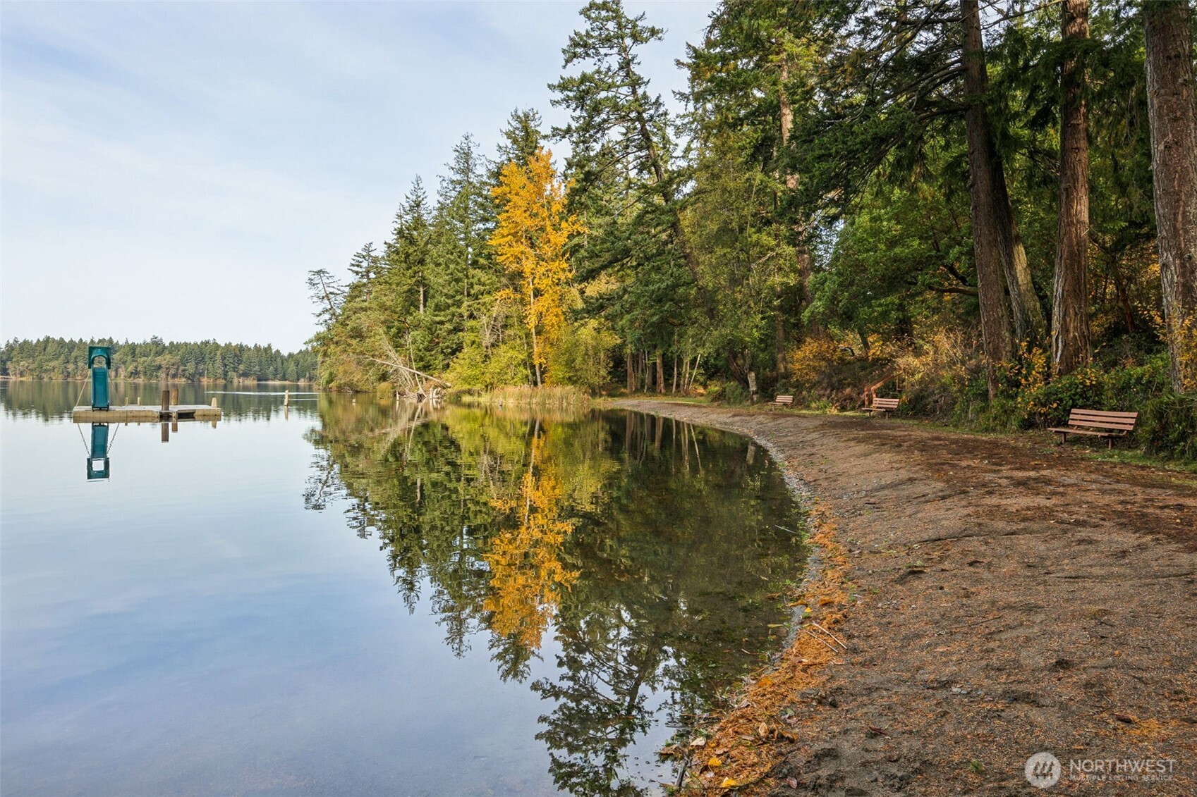 18410 Rampart Drive Southeast Yelm, WA 98597 - Photo 22 of 30 a view of a lake with houses