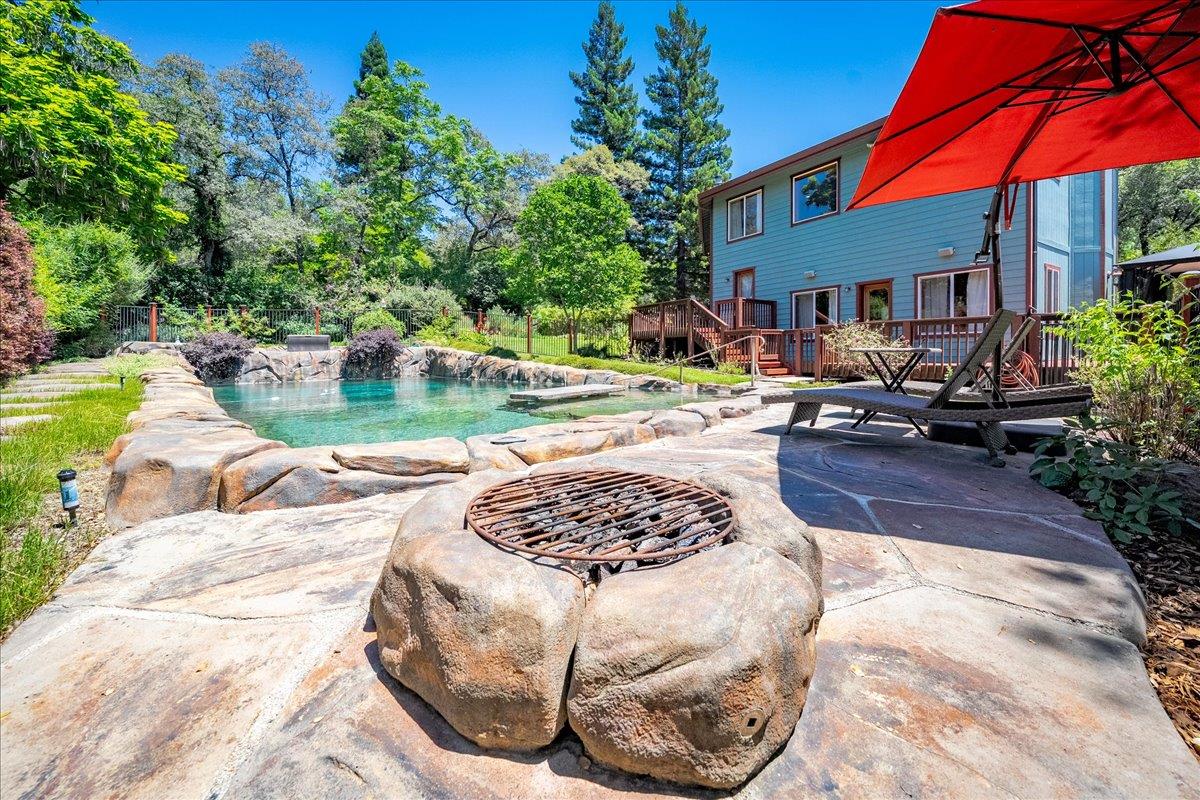 10947 East Lime Kiln Road Grass Valley, CA 95949 - Photo 49 of 94 Pool & Propane fire ring