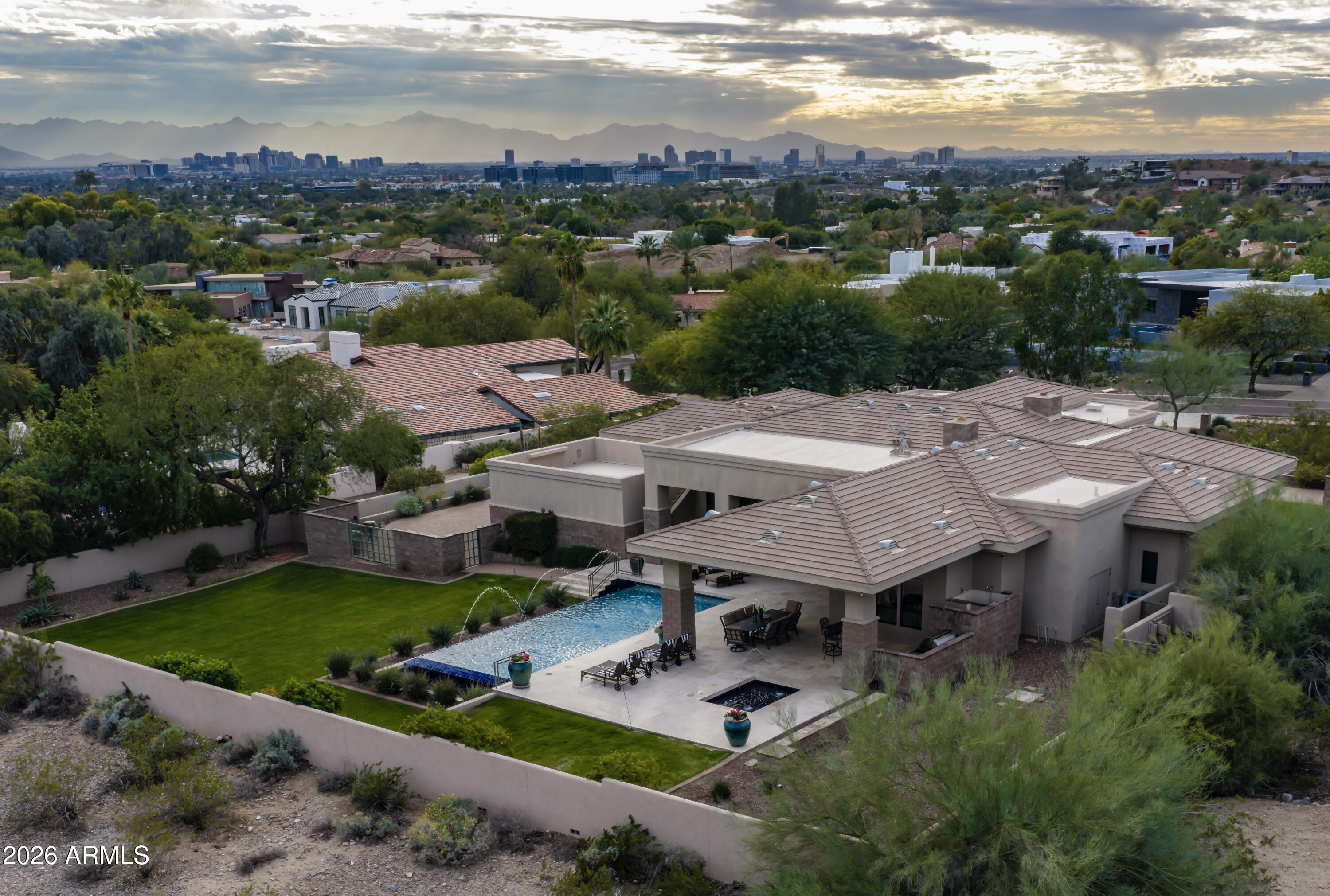 6109 North Palo Cristi Road Paradise Valley, AZ 85253 - Photo 40 of 52 City views to the SW