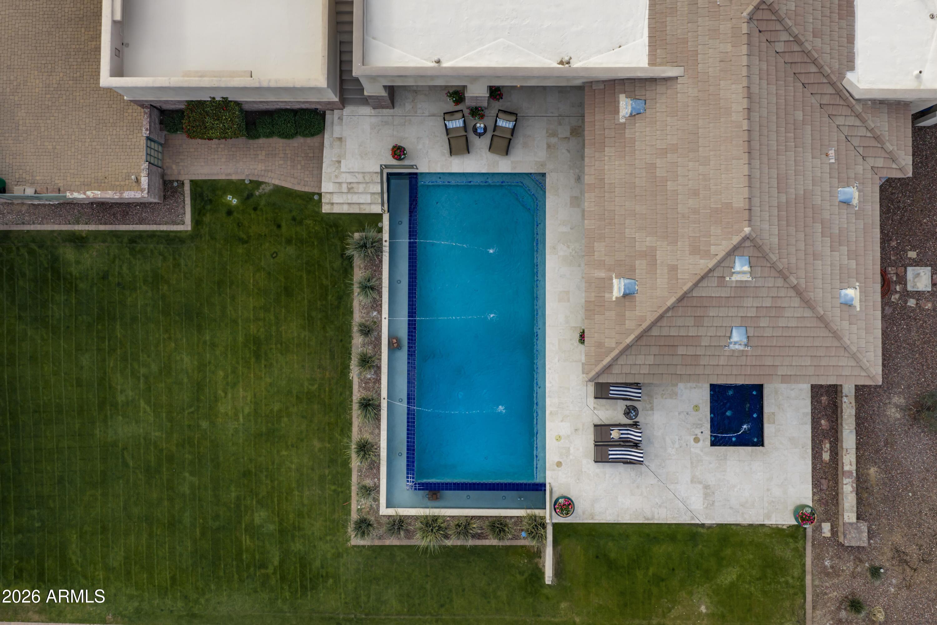 6109 North Palo Cristi Road Paradise Valley, AZ 85253 - Photo 56 of 76 an aerial view of a house with a yard