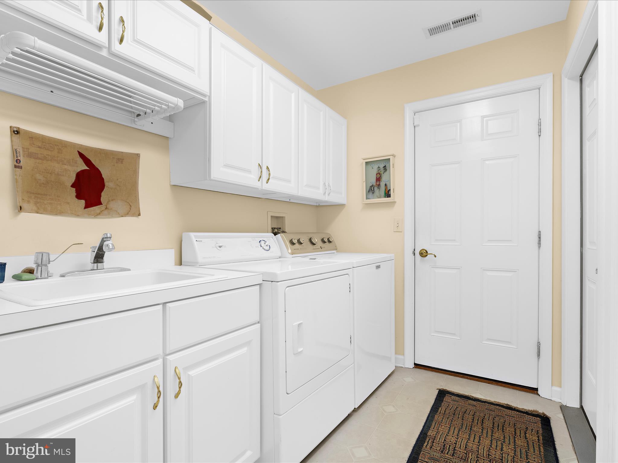 8698 Cummings Road Wittman, MD 21676 - Photo 19 of 63 a utility room with cabinets washer and dryer