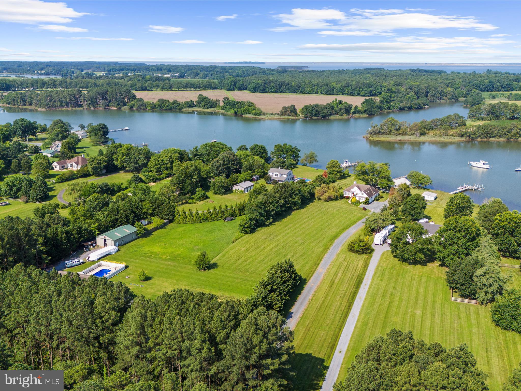 8698 Cummings Road Wittman, MD 21676 - Photo 54 of 63 a view of a lake with a city