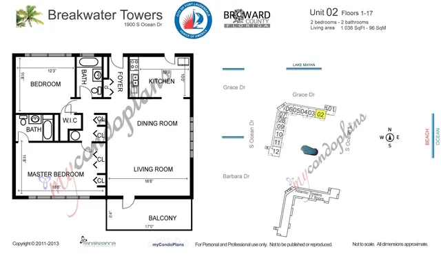 $385,000 | 1900 South Ocean Drive, Unit 1702, Fort Lauderdale, FL 33316