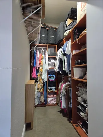 a room with a book shelf