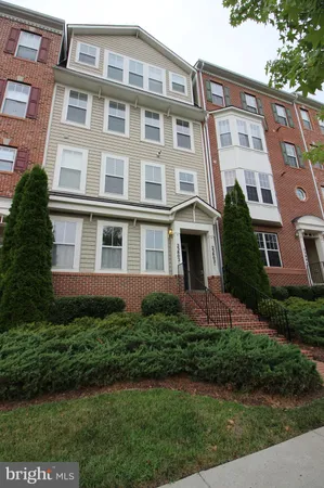 a front view of a multi story building