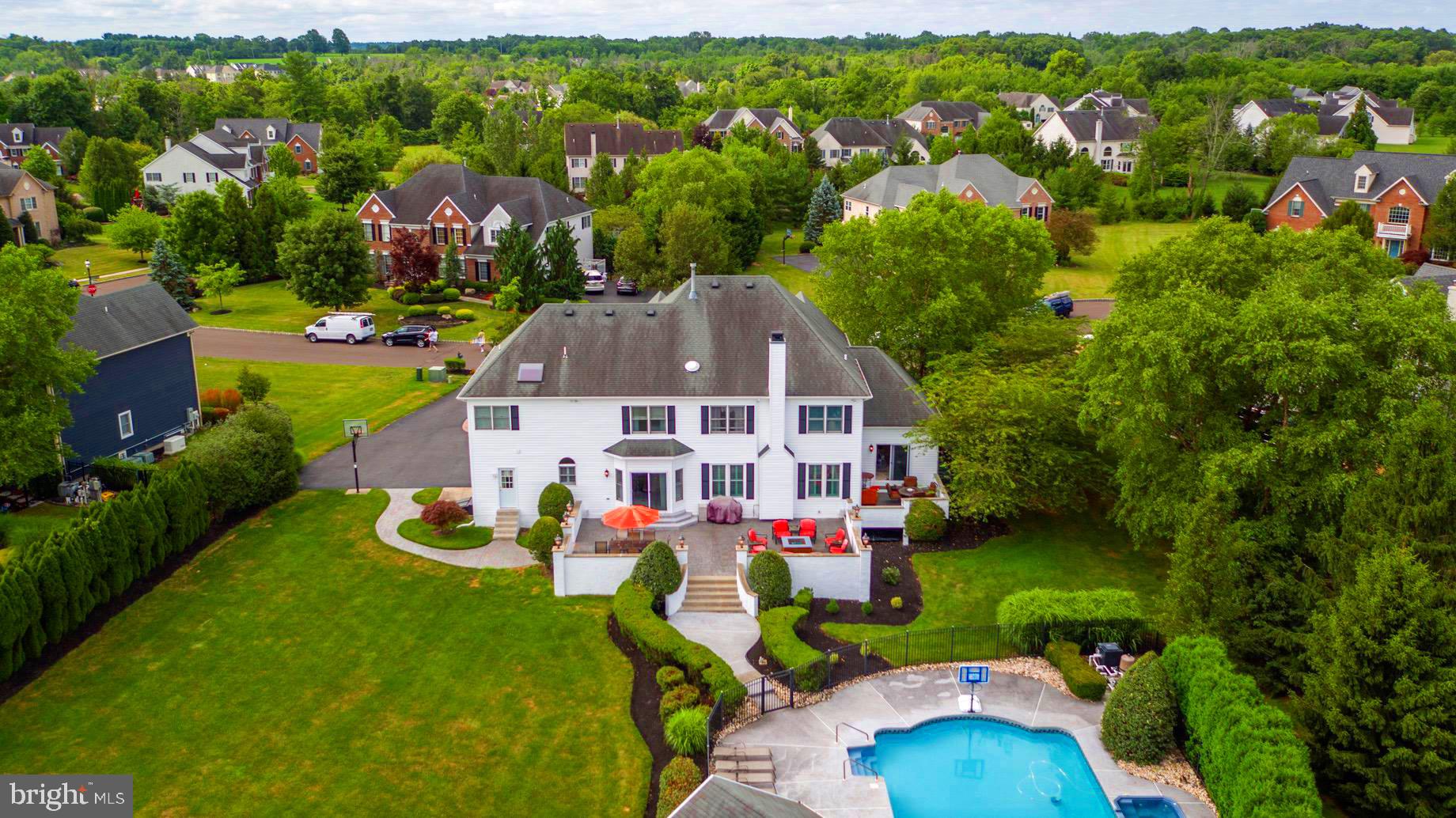2805 Wakefield Road Jamison, PA 18929 - Photo 89 of 108 Exquisite Back Yard with Pool and Pool House