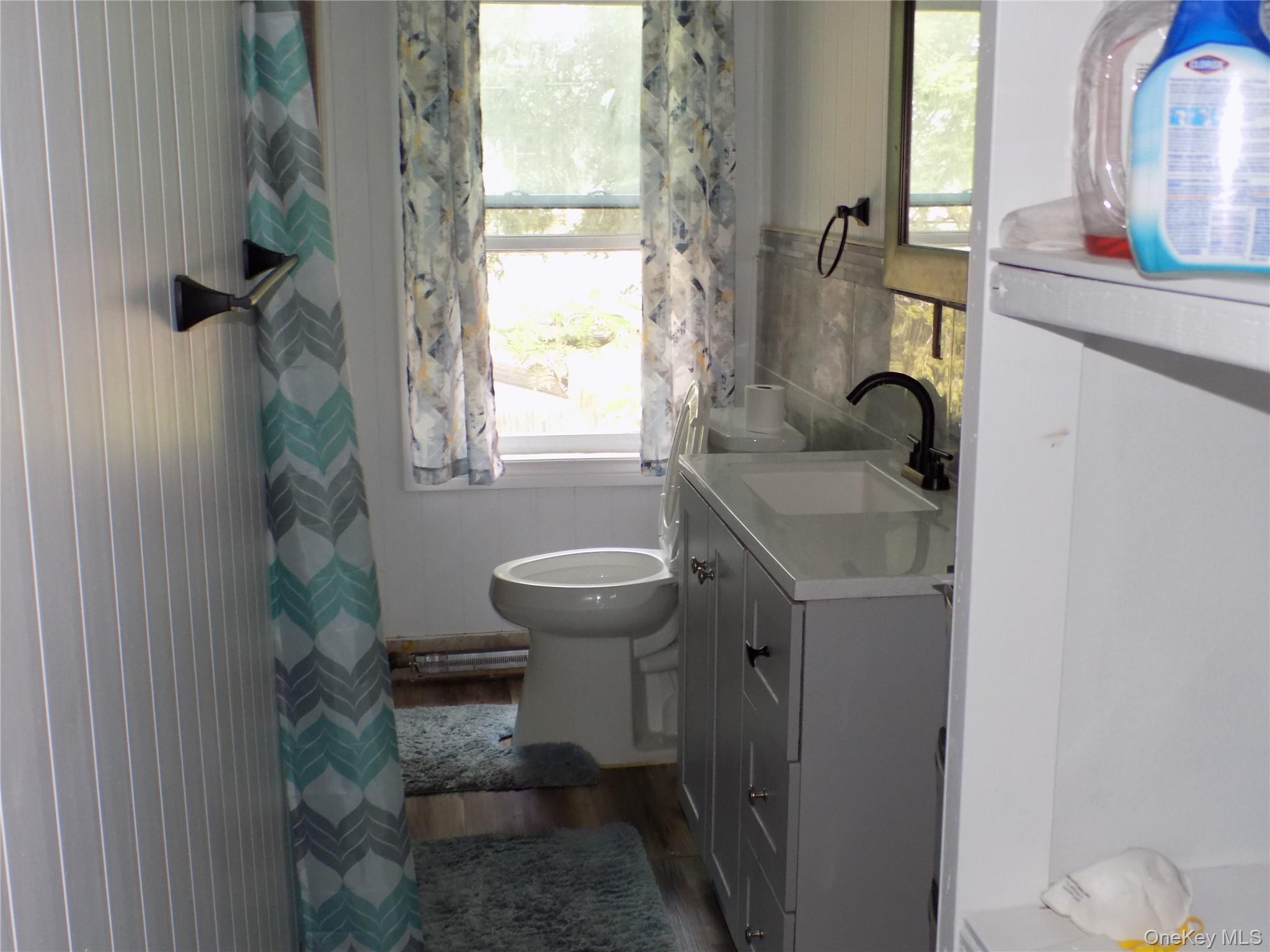 15 Thompson Street Poughkeepsie, NY 12601 - Photo 8 of 18 a bathroom with a sink toilet and a mirror