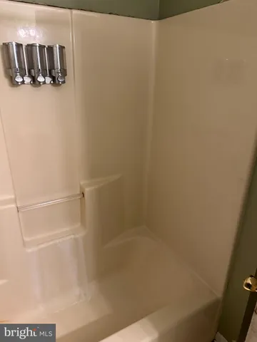 a close up of a bathtub