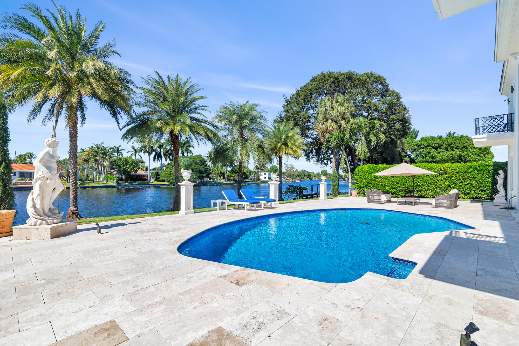7923 Pine Tree Lane Lake Clarke Shores, FL 33406 - Photo 49 of 70 a view of outdoor space yard and swimming pool