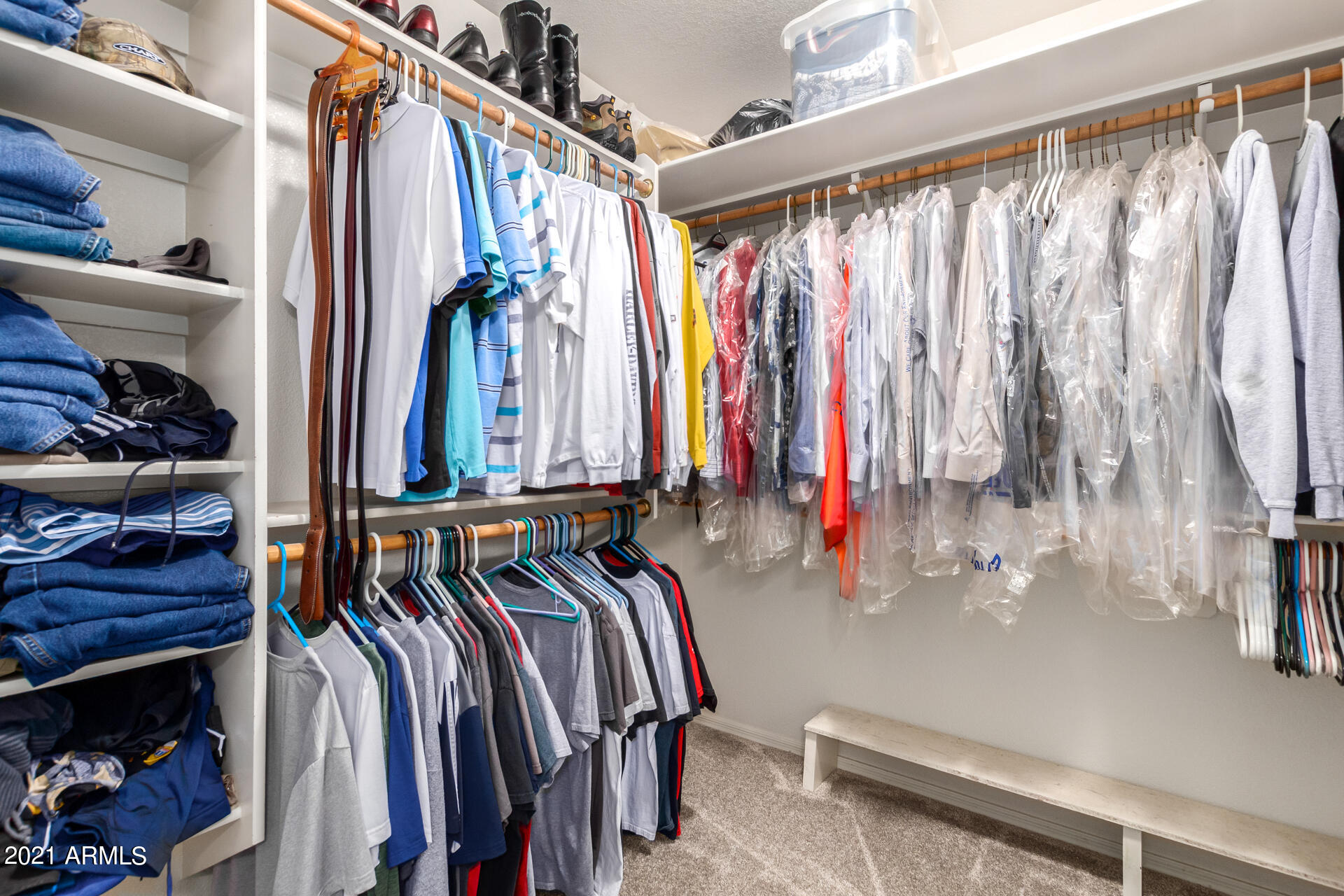 531 West Laredo Avenue Gilbert, AZ 85233 - Photo 21 of 35 Master closet with shelving