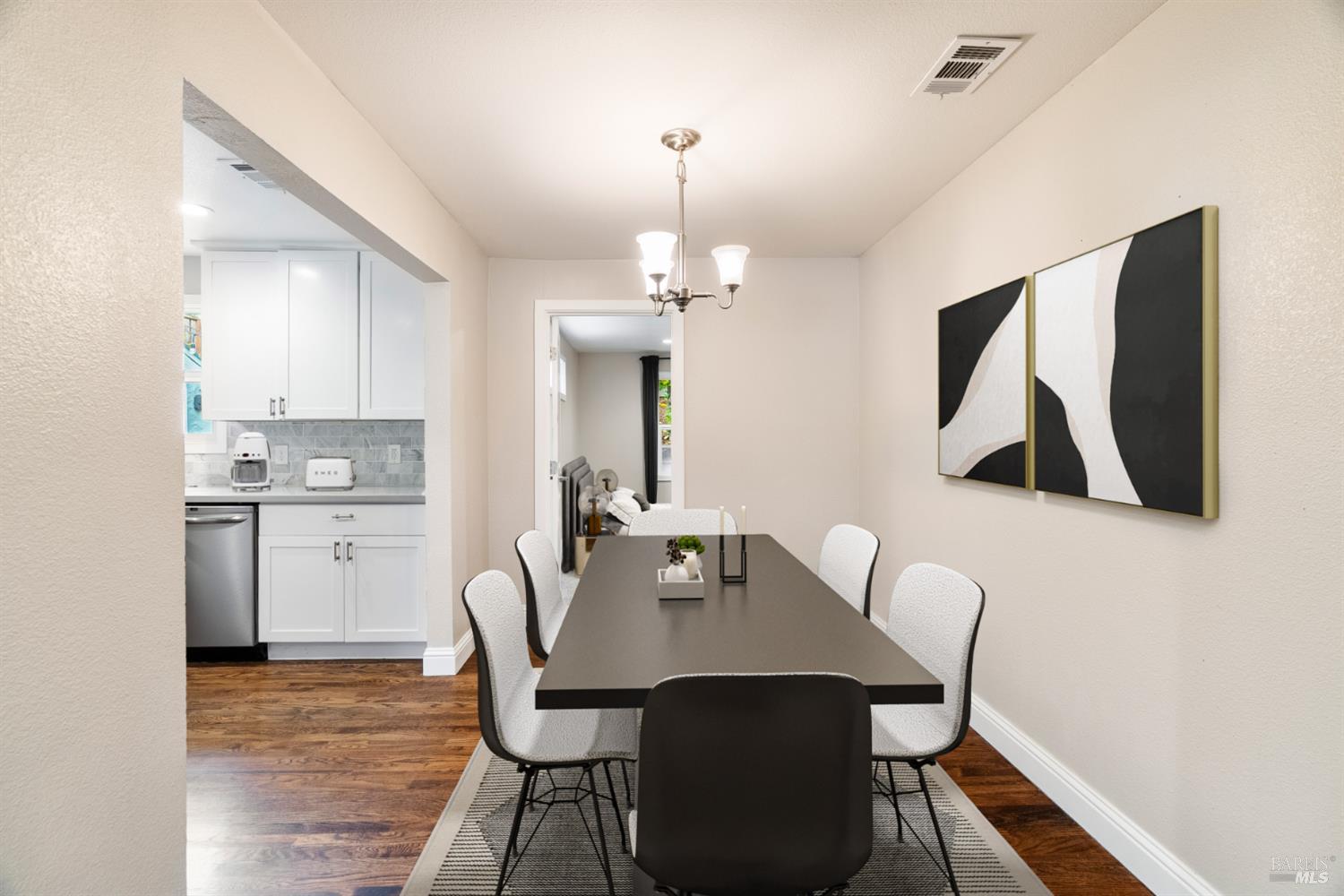 2136 Franklin Avenue Santa Rosa, CA 95404 - Photo 7 of 22 a view of a dining room with furniture and wooden floor