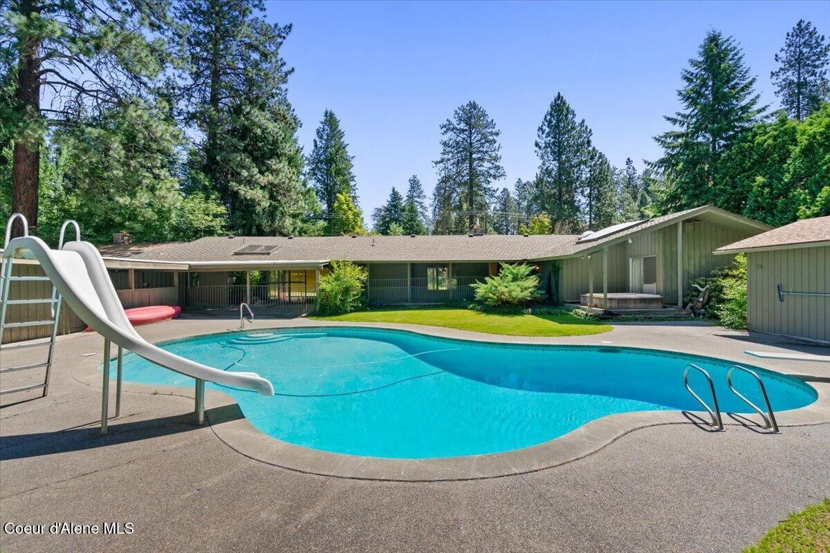 9603 North Strahorn Road Hayden Lake, ID 83835 - Photo 1 of 31 01-Pool and back of home