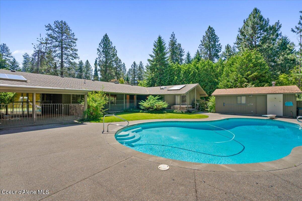 9603 North Strahorn Road Hayden Lake, ID 83835 - Photo 17 of 31 17-Pool and back of home
