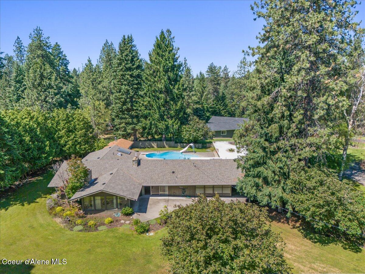 9603 North Strahorn Road Hayden Lake, ID 83835 - Photo 25 of 31 25-Aerial back of home