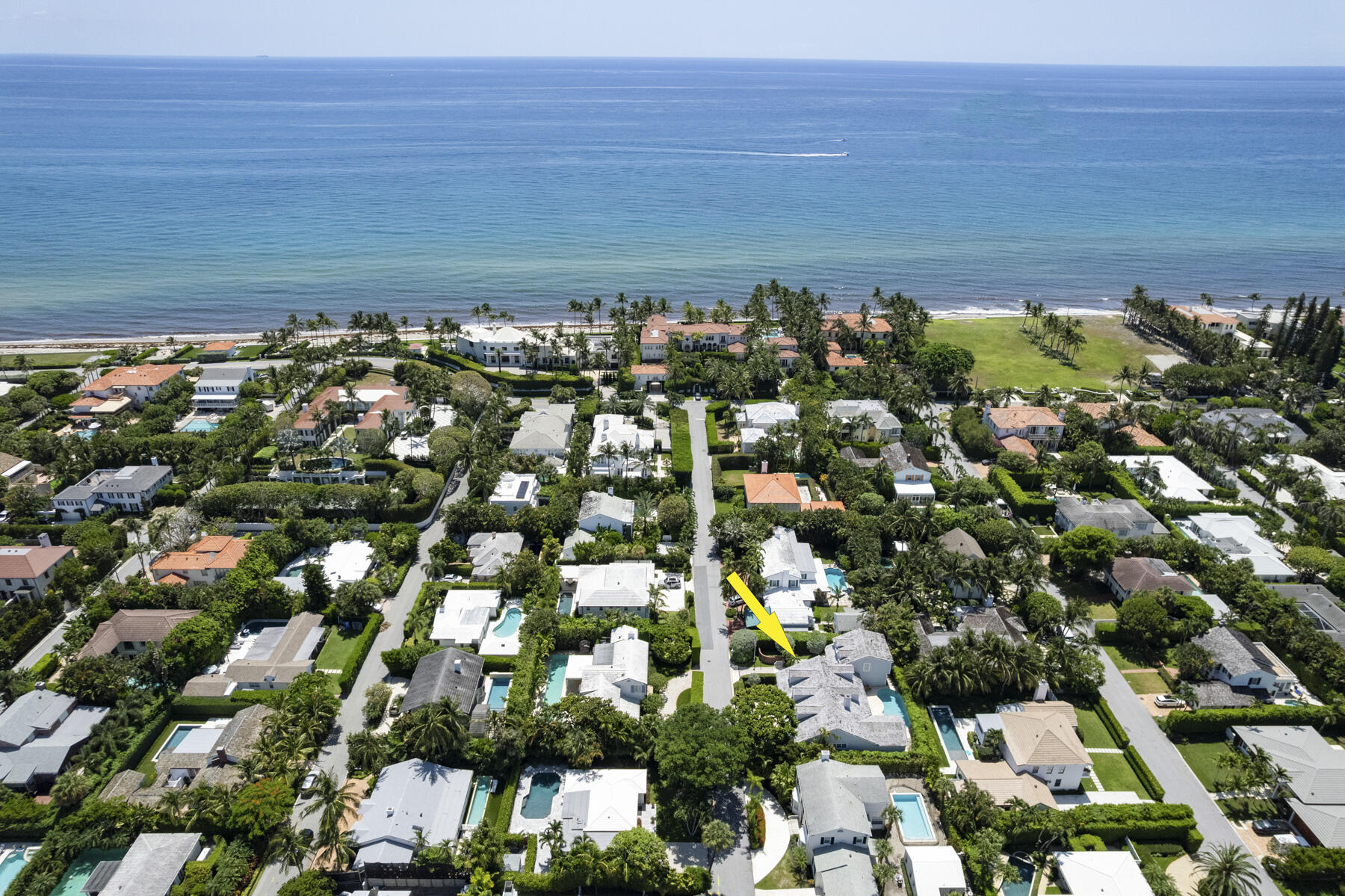 222 Monterey Road Palm Beach, FL 33480 - Photo 48 of 56 Aerial Facing East of home