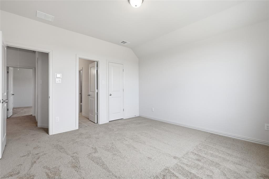 3737 Pitchfork Terrace Anna, TX 75409 - Photo 23 of 33 Spacious interior room featuring light-colored carpet, white walls, and multiple white panel doors