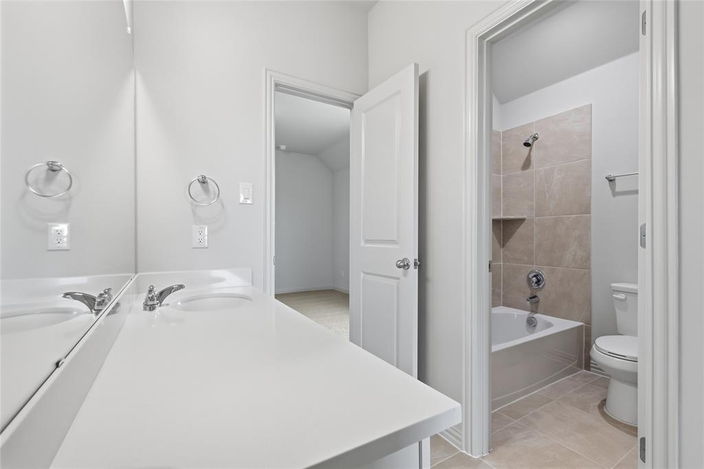 3737 Pitchfork Terrace Anna, TX 75409 - Photo 24 of 33 Double vanity with integrated sinks and white countertops
