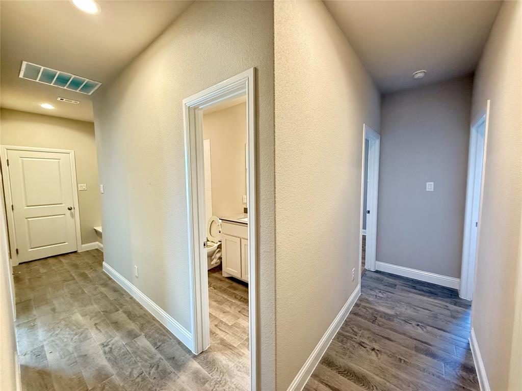 3476 Evergreen Way Midlothian, TX 76065 - Photo 17 of 22 Hall with light wood-style floors and recessed lighting