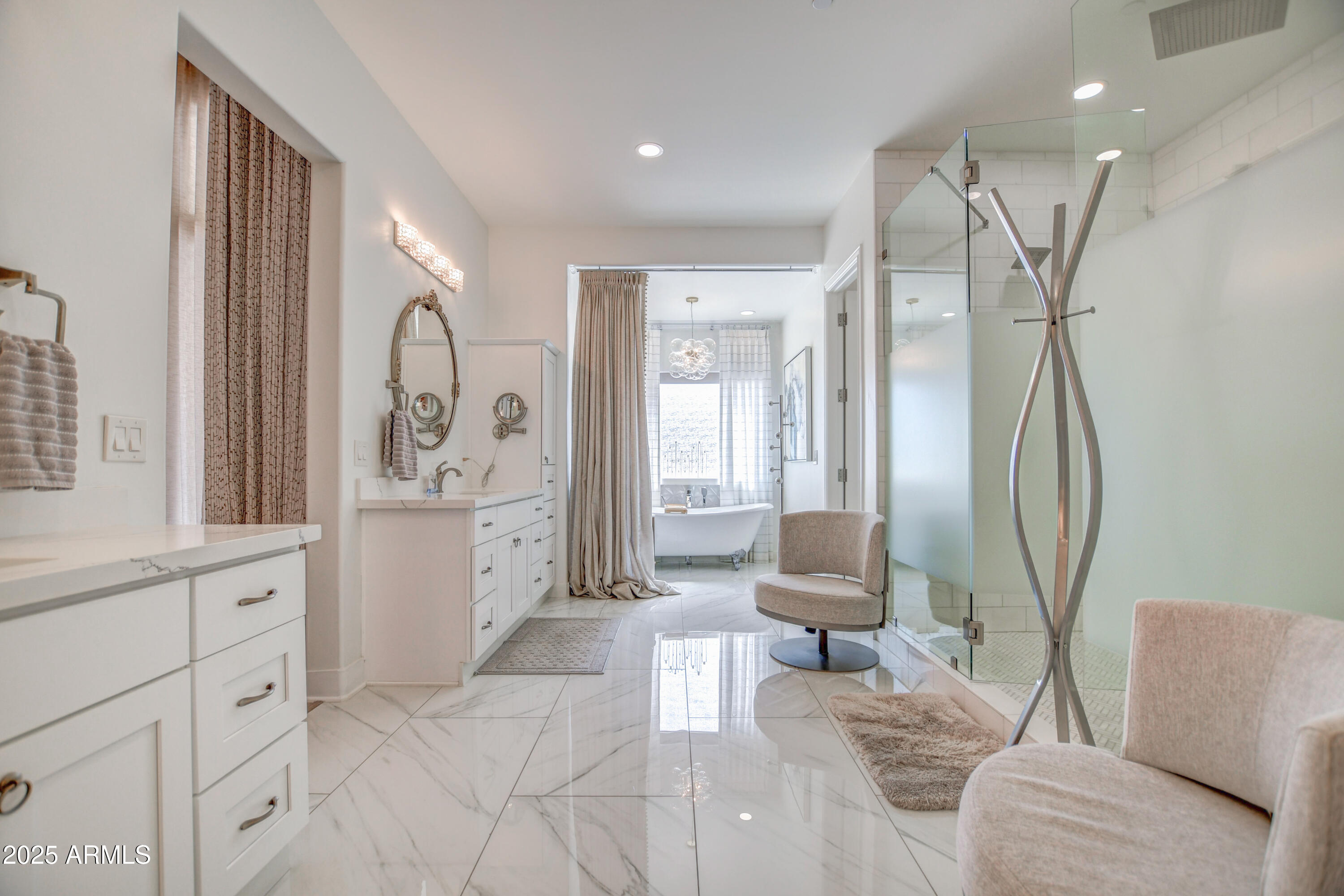 10651 East Cactus Road Scottsdale, AZ 85259 - Photo 58 of 126 a living room with furniture a large window and a wooden floors