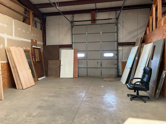 a view of a storage room