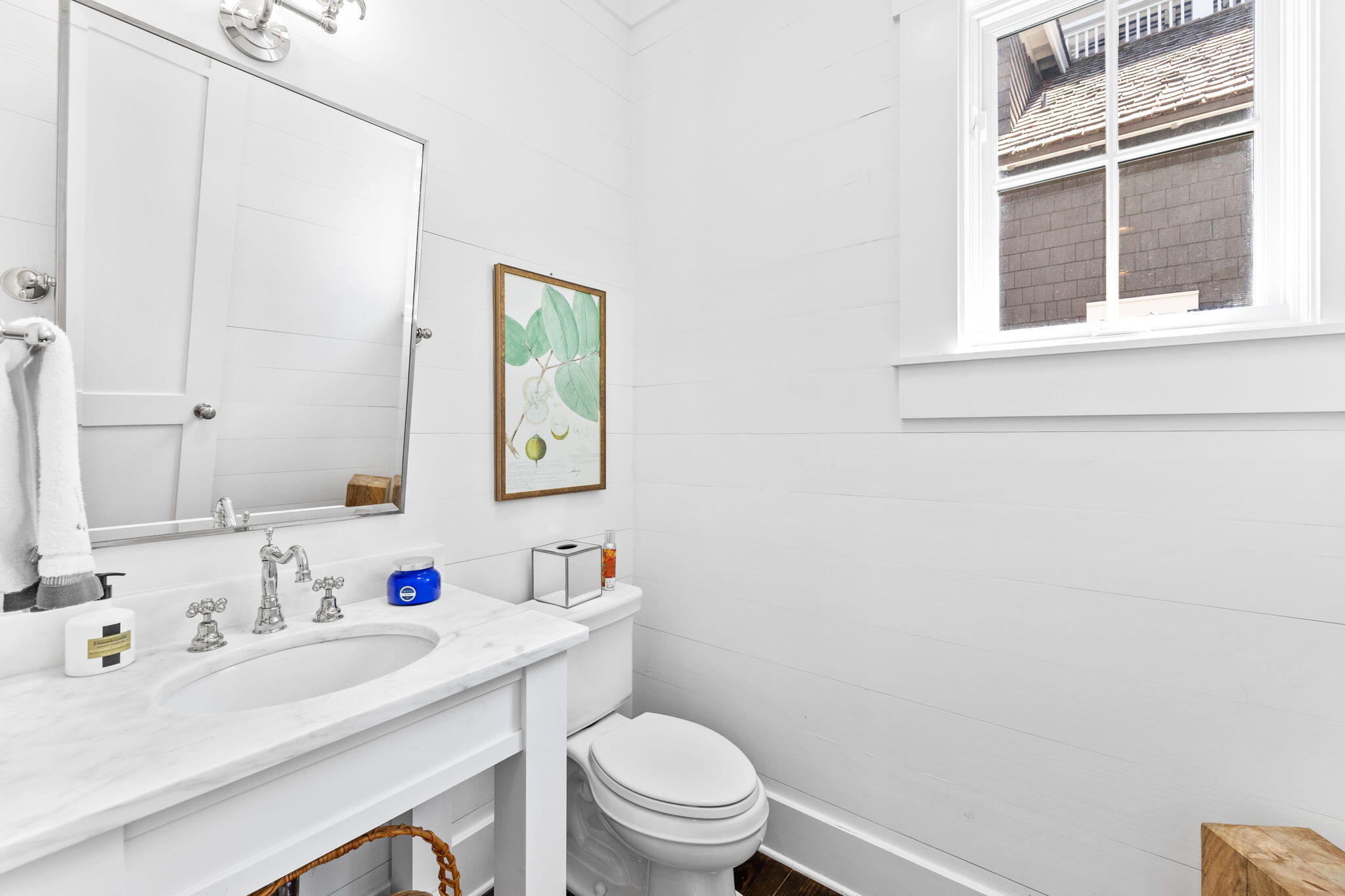 38 Shingle Lane Inlet Beach, FL 32461 - Photo 34 of 94 a bathroom with a sink vanity mirror and toilet