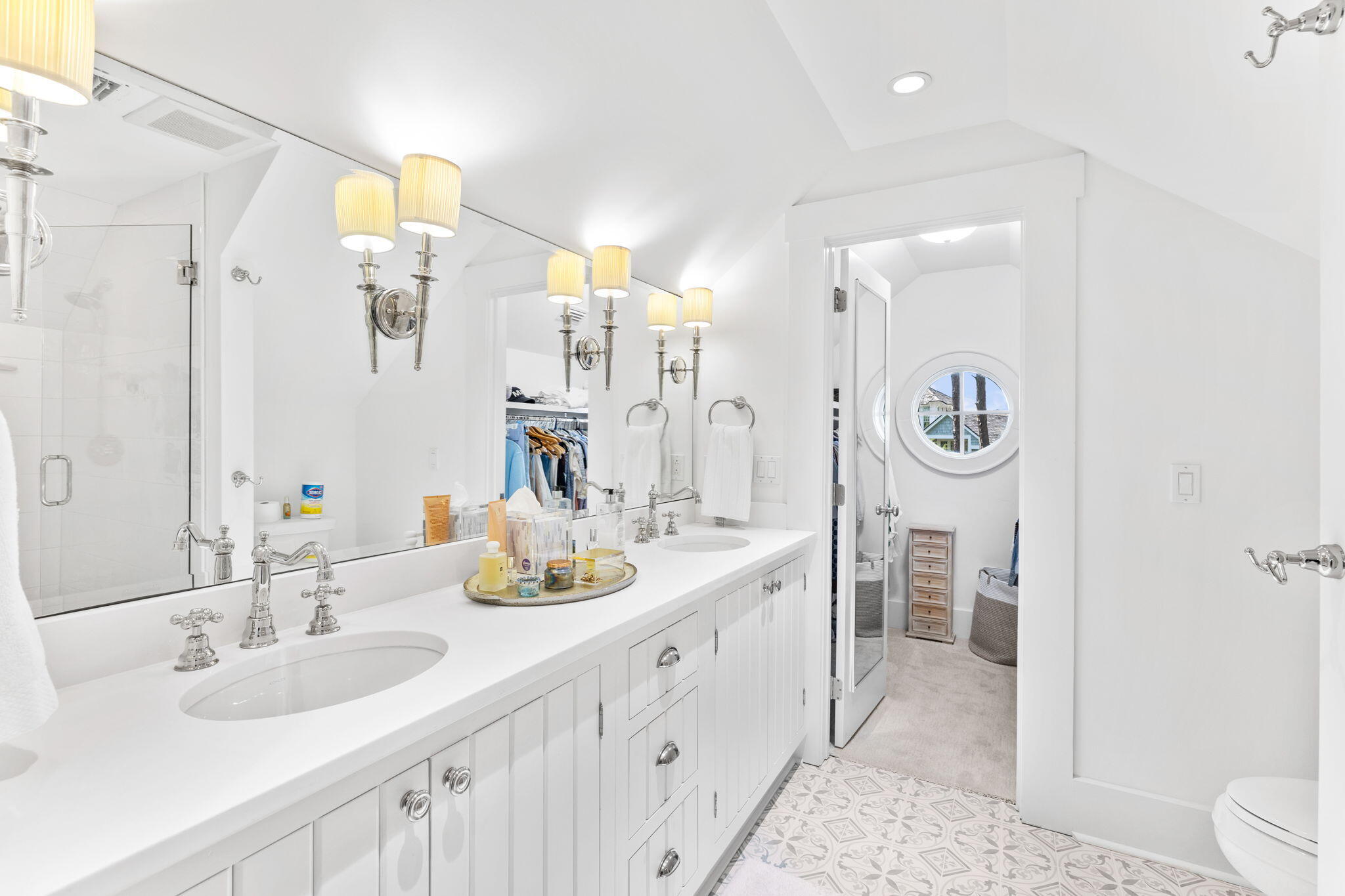 38 Shingle Lane Inlet Beach, FL 32461 - Photo 41 of 94 a bathroom with a double vanity sink mirror and toilet