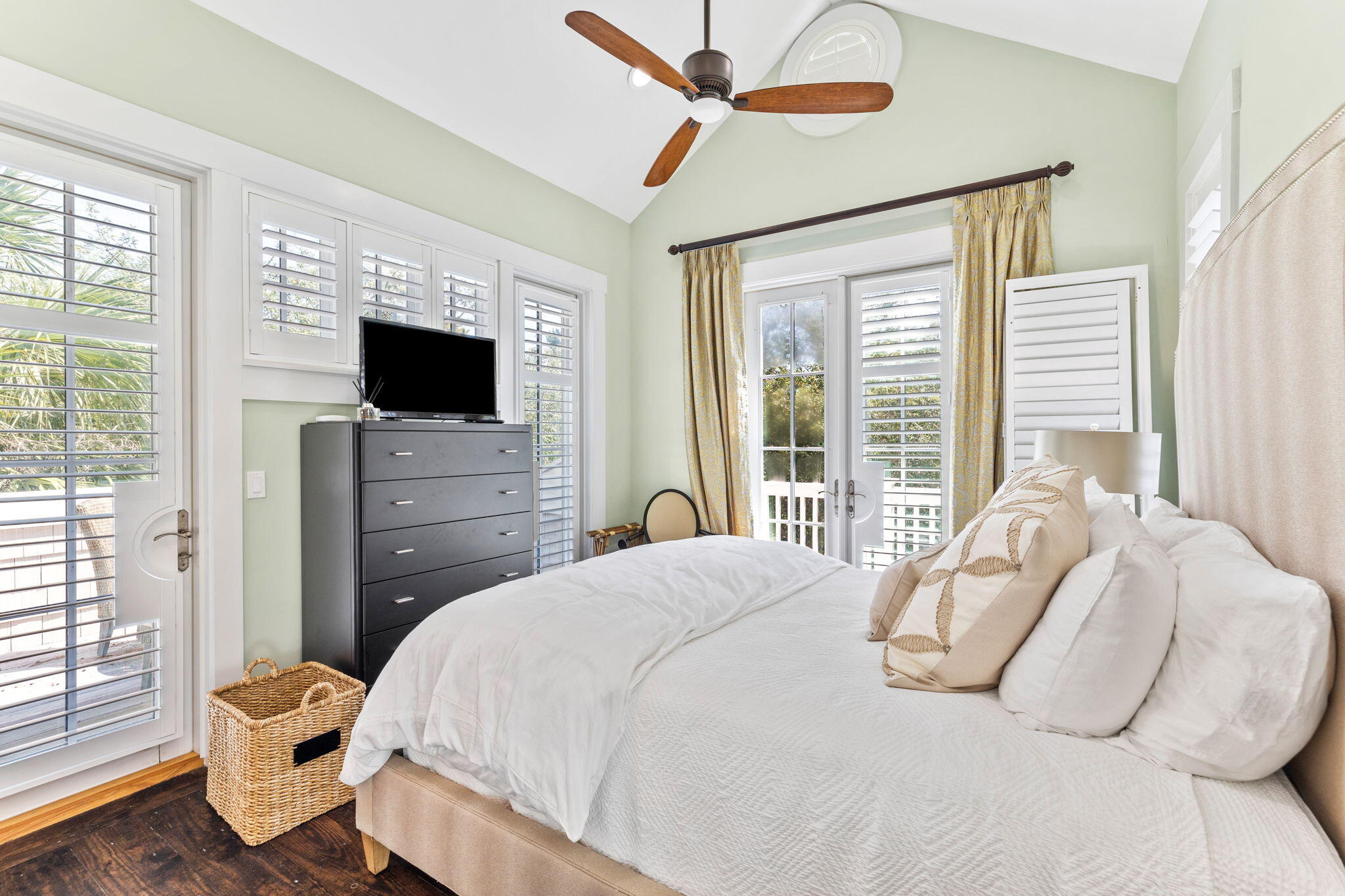 38 Shingle Lane Inlet Beach, FL 32461 - Photo 46 of 94 a bedroom with a bed and a flat screen tv