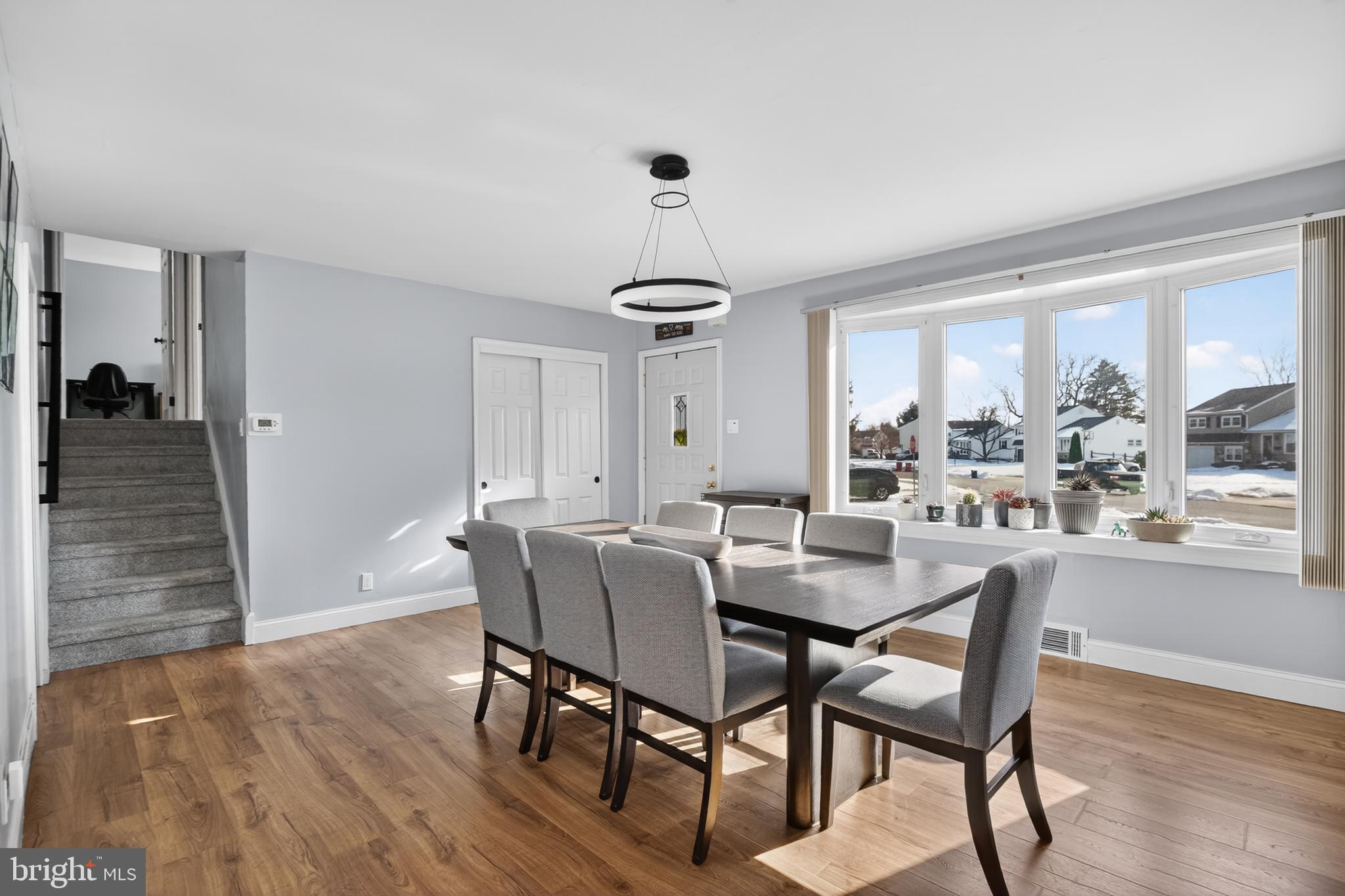 236 Hickory Road Warminster, PA 18974 - Photo 4 of 36 a view of a dining room with furniture window and wooden floor