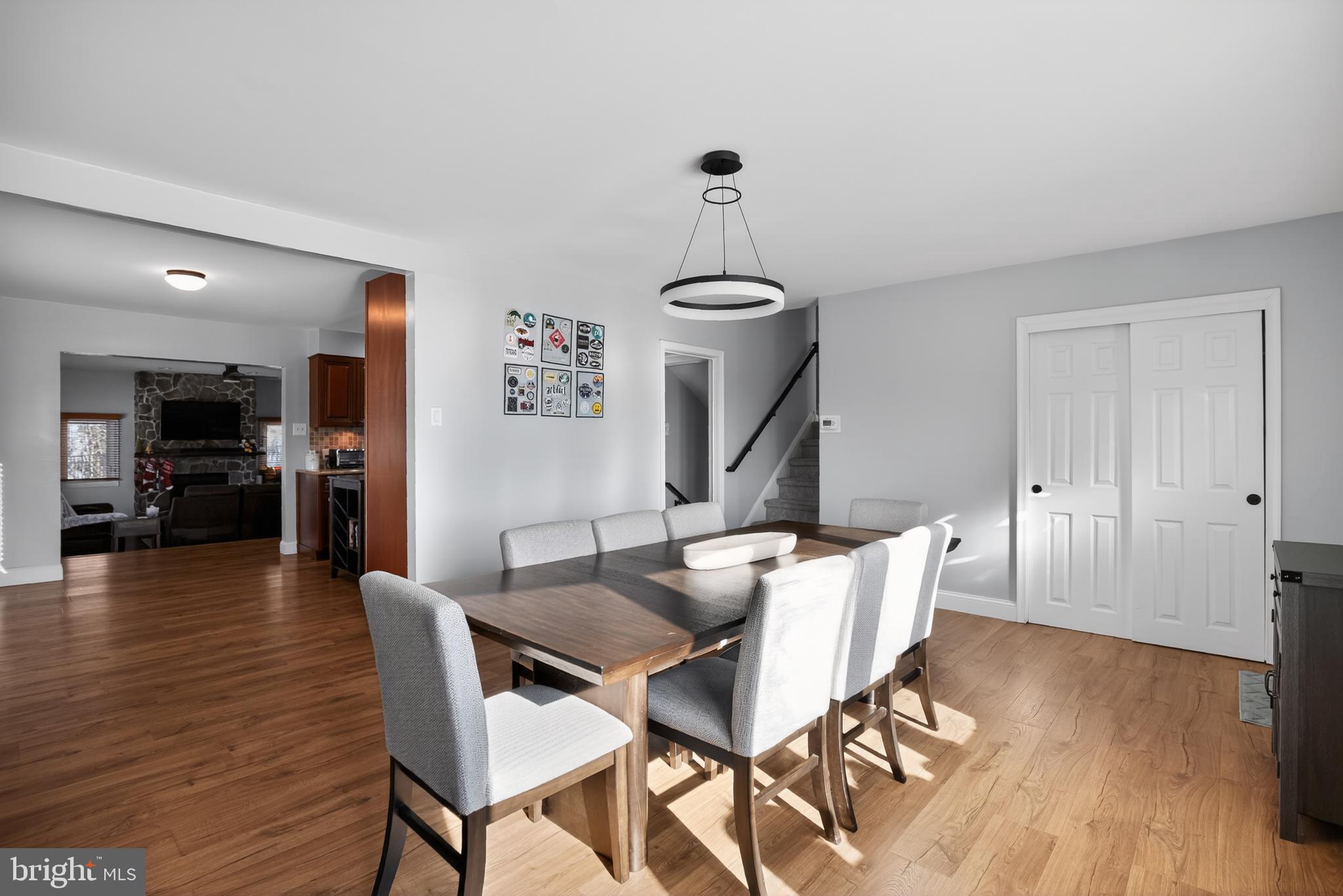 236 Hickory Road Warminster, PA 18974 - Photo 5 of 36 a view of a dining room with furniture and wooden floor