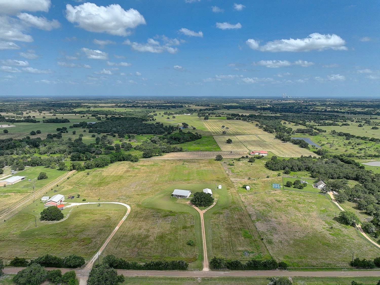 9414 Laird Road Round Top, TX 78954 - Photo 41 of 50 Aerial views showing surround area of the home and acreage