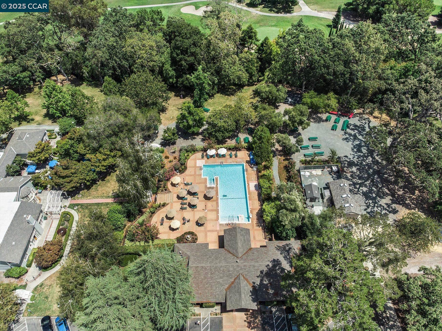1832 Golden Rain Road, Unit 6 Walnut Creek, CA 94595 - Photo 19 of 36 an aerial view of residential house with outdoor space