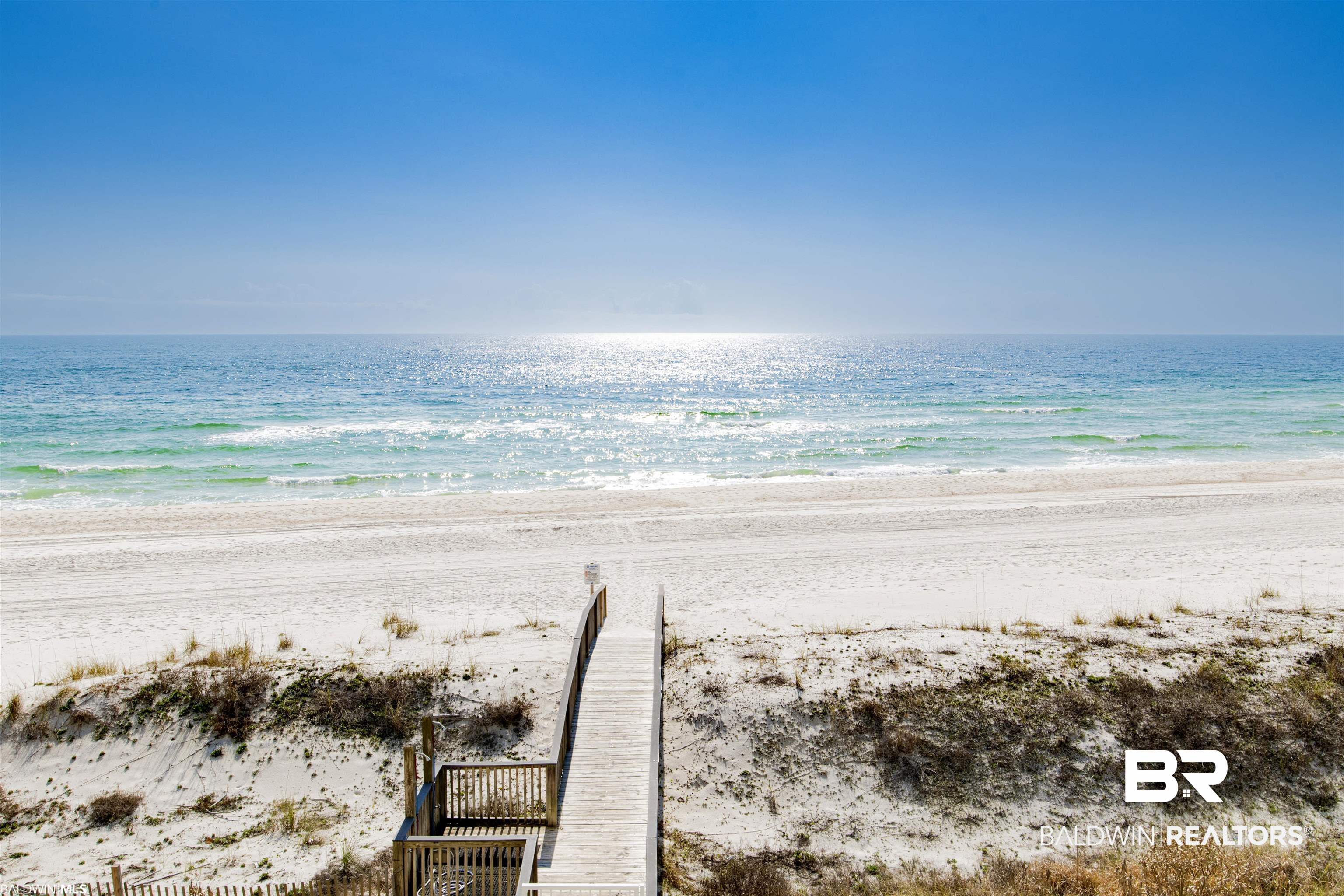 28910 Perdido Beach Boulevard, Unit 4B Orange Beach, AL 36561 - Photo 46 of 48 Property view of water featuring a view of the beach