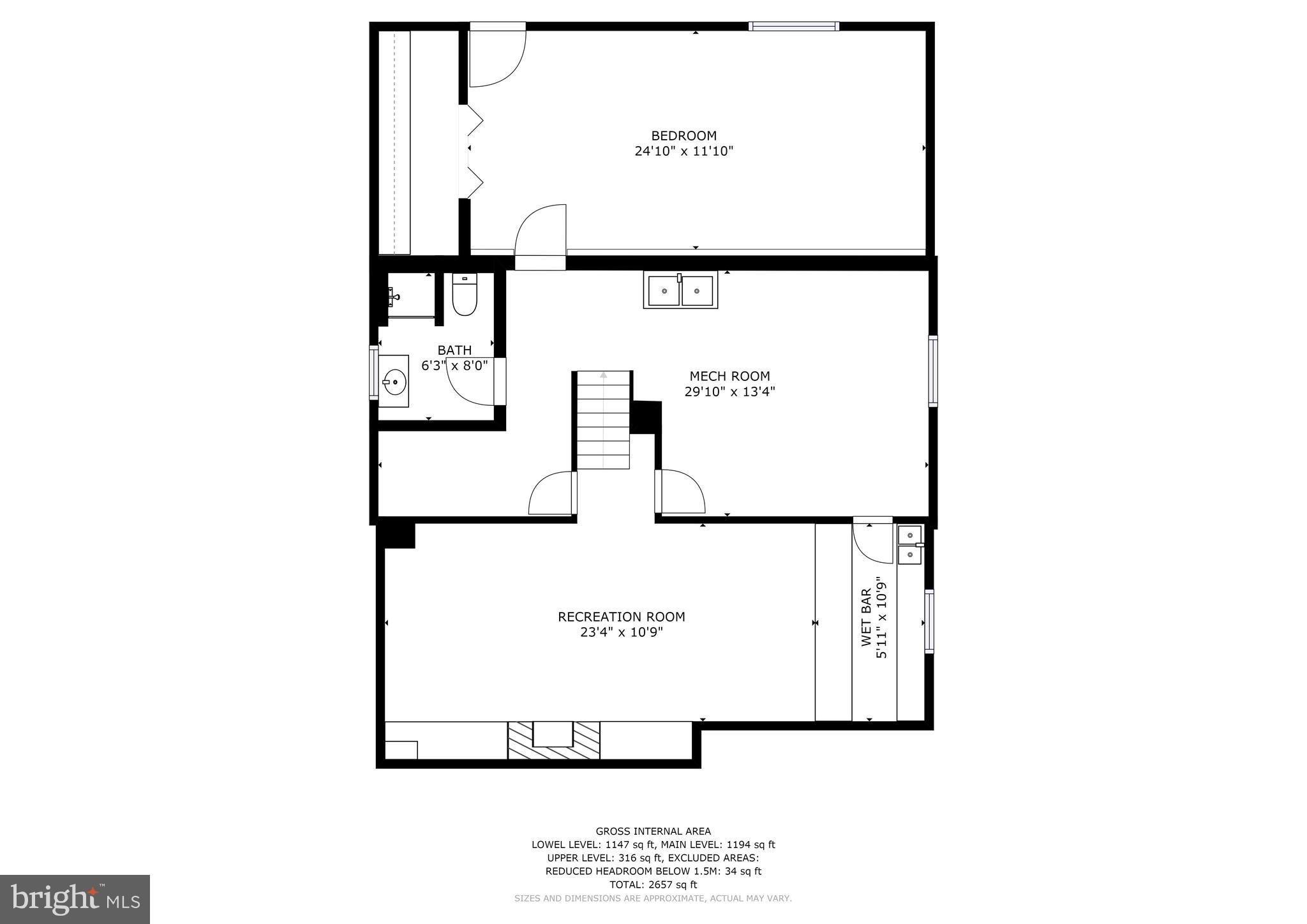 4226 Thorncliff Road Baltimore, MD 21236 - Photo 25 of 28 Lower Level Floor Plan